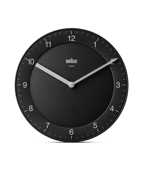 ブラウン 時計 BRAUN アナログウォールクロック 掛け時計 ブラック BC06B 北欧 掛時計 壁掛け 小さめ 壁掛け時計 お
