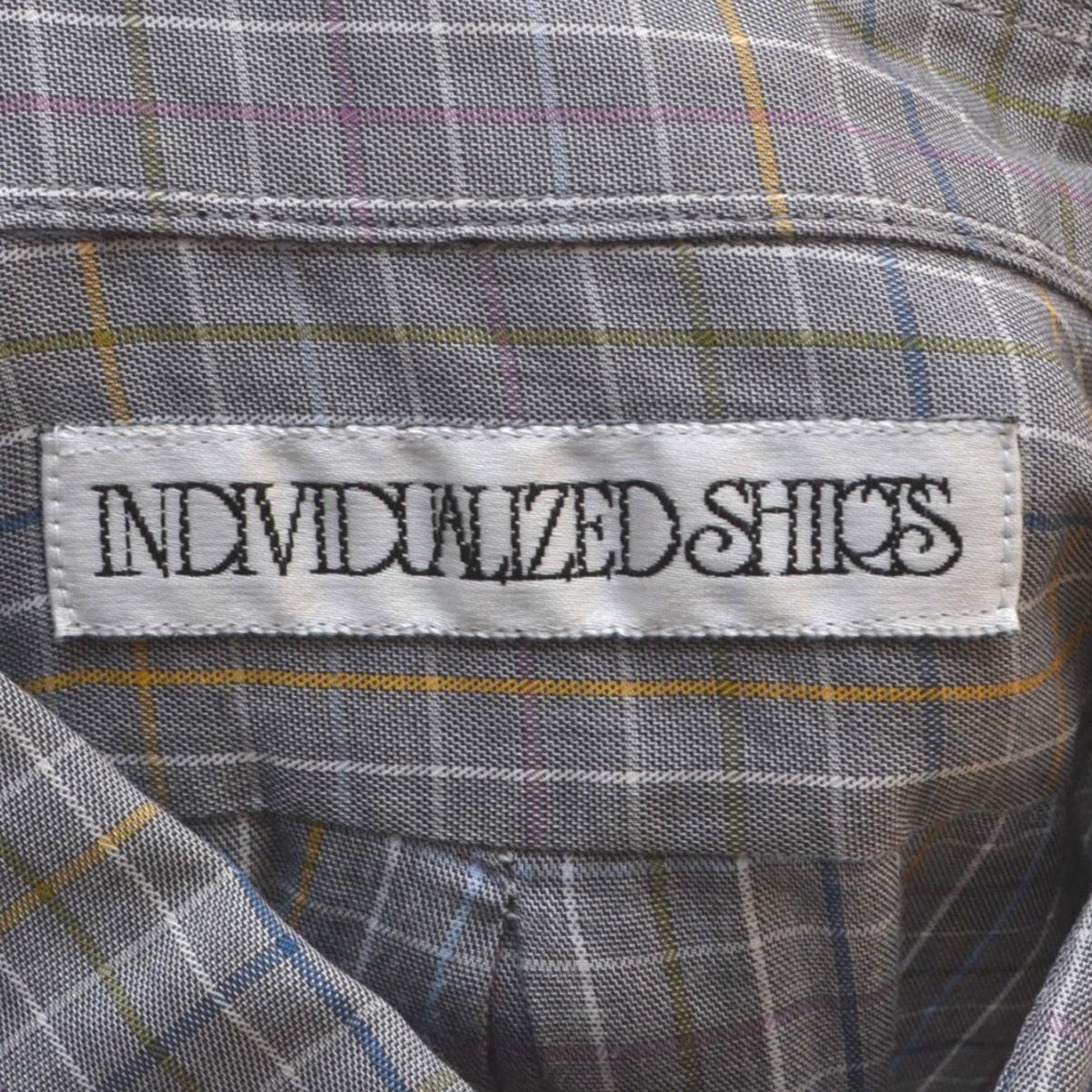 INDIVIDUALIZED SHIRTS インディヴィジュアライズドシャツ カスタムメイド チェックシャツ サイズXL以上相当 アメリカ製 メンズ M234243_画像4