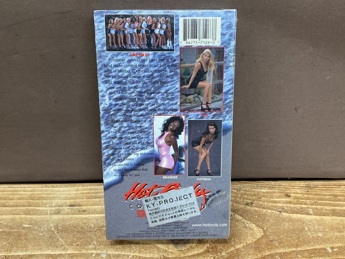 【N3-0296】未開封 未使用 VHS 海外 外国 Hot Body MALIBU MINISKIRT FINALS ビデオテープ 同梱可 東京引取可【千円市場】_画像2