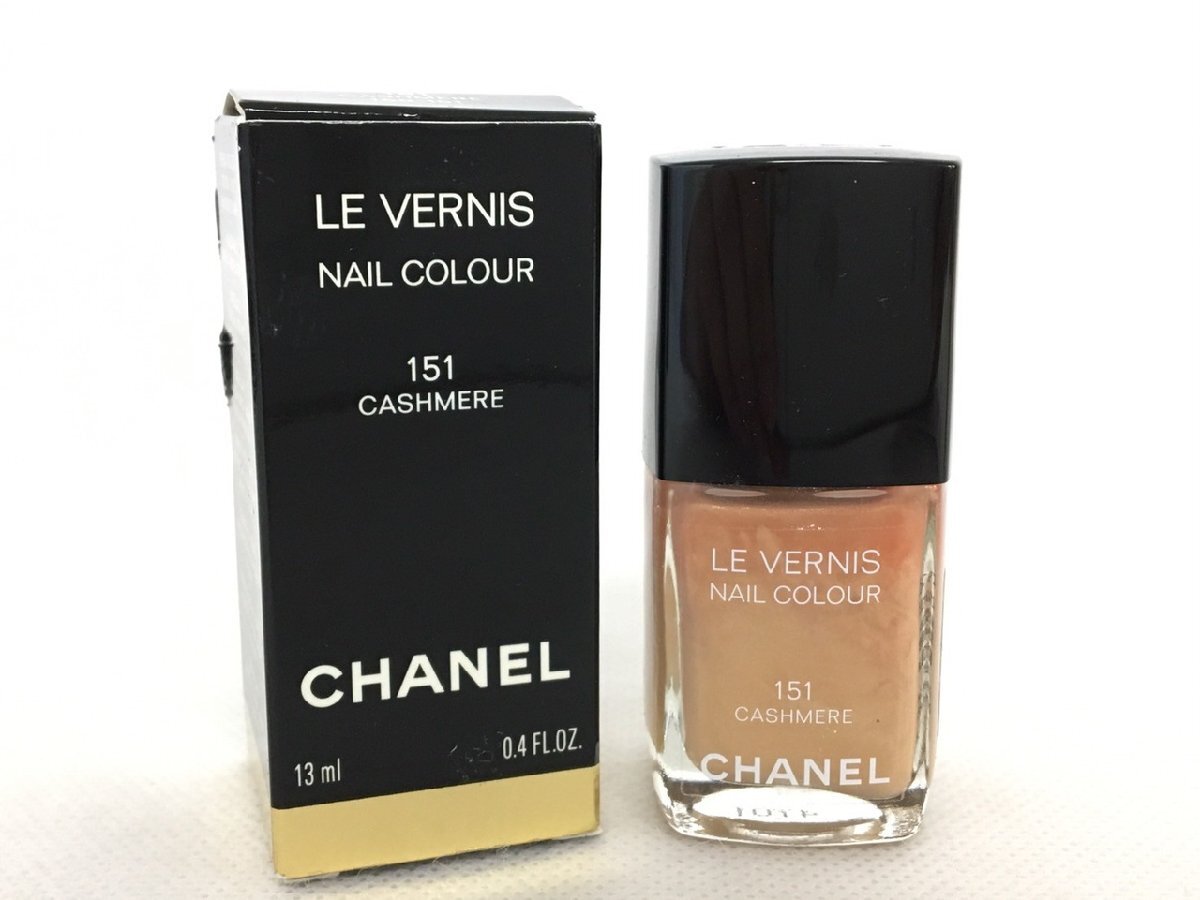 【R6-60034】CHANEL シャネル マニキュア リムーバー セット ヴェルニ #151 CASHMERE カシミア 13ml / DISSOLVANT DOUX 50ml【千円市場】_画像4