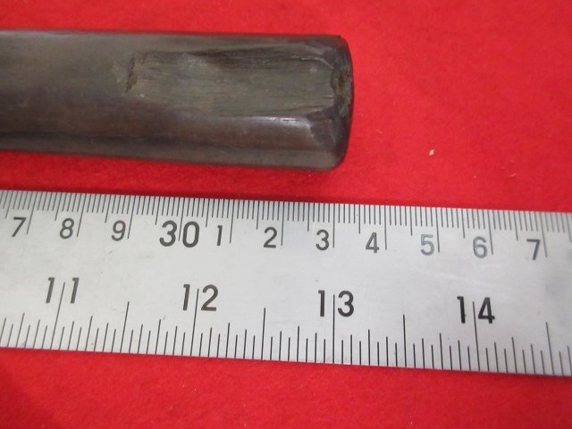 EC648■在銘 / 丸 コテのみ / 24mm 全長330mm /// 木成のみ 差のみ 突のみ のみ 鑿 ノミ 大工道具_画像7