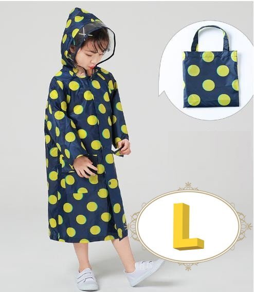 レインウェア 合羽 レインウェア キッズ 子供用 雨具 通學 カラーE Lサイズ 120㎝-135cm n362