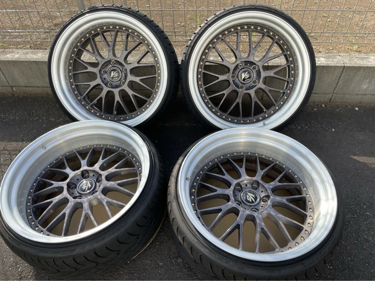 WORK VS XX ワンオフ 20インチ 5H PCD114.3 タイヤホイールセット 深リム セルシオ クラウン アルファード ヴェルファイア エルグランド _画像1