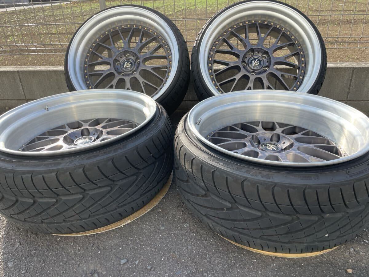 WORK VS XX ワンオフ 20インチ 5H PCD114.3 タイヤホイールセット 深リム セルシオ クラウン アルファード ヴェルファイア エルグランド _画像2