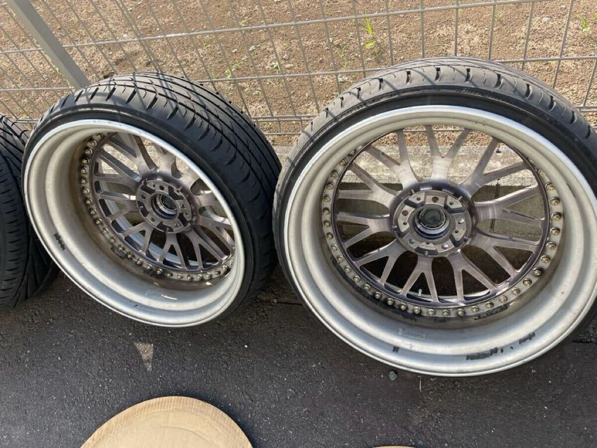 WORK VS XX ワンオフ 20インチ 5H PCD114.3 タイヤホイールセット 深リム セルシオ クラウン アルファード ヴェルファイア エルグランド _画像6