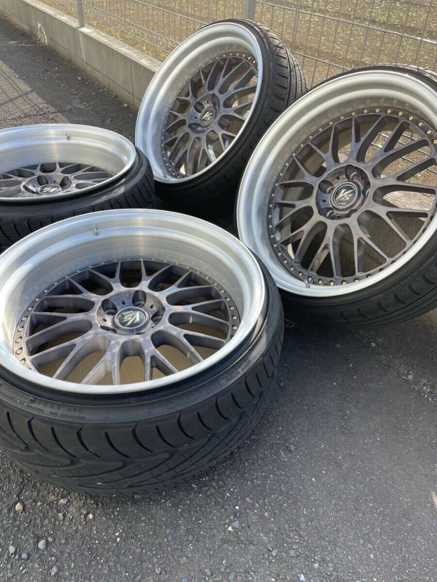 WORK VS XX ワンオフ 20インチ 5H PCD114.3 タイヤホイールセット 深リム セルシオ クラウン アルファード ヴェルファイア エルグランド _画像5