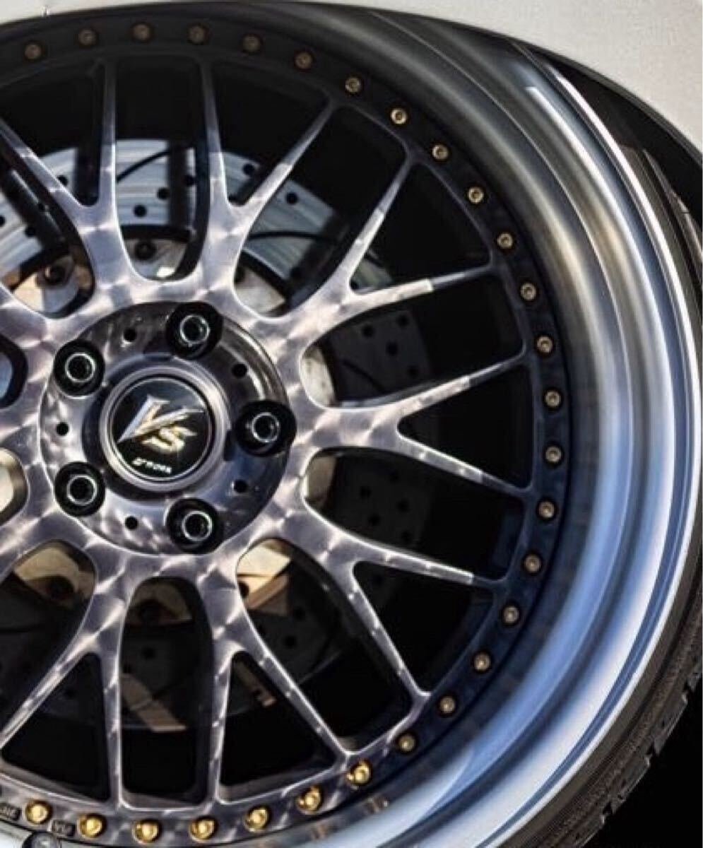 WORK VS XX ワンオフ 20インチ 5H PCD114.3 タイヤホイールセット 深リム セルシオ クラウン アルファード ヴェルファイア エルグランド _画像8