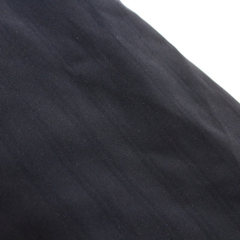 美品 インディヴィ INDIVI 株) ワールド 小さいサイズ 合物 Aライン スーツ スカート 3号 ネイビー 紺 オフィス 通勤 小柄 細身 フォーマル_画像2