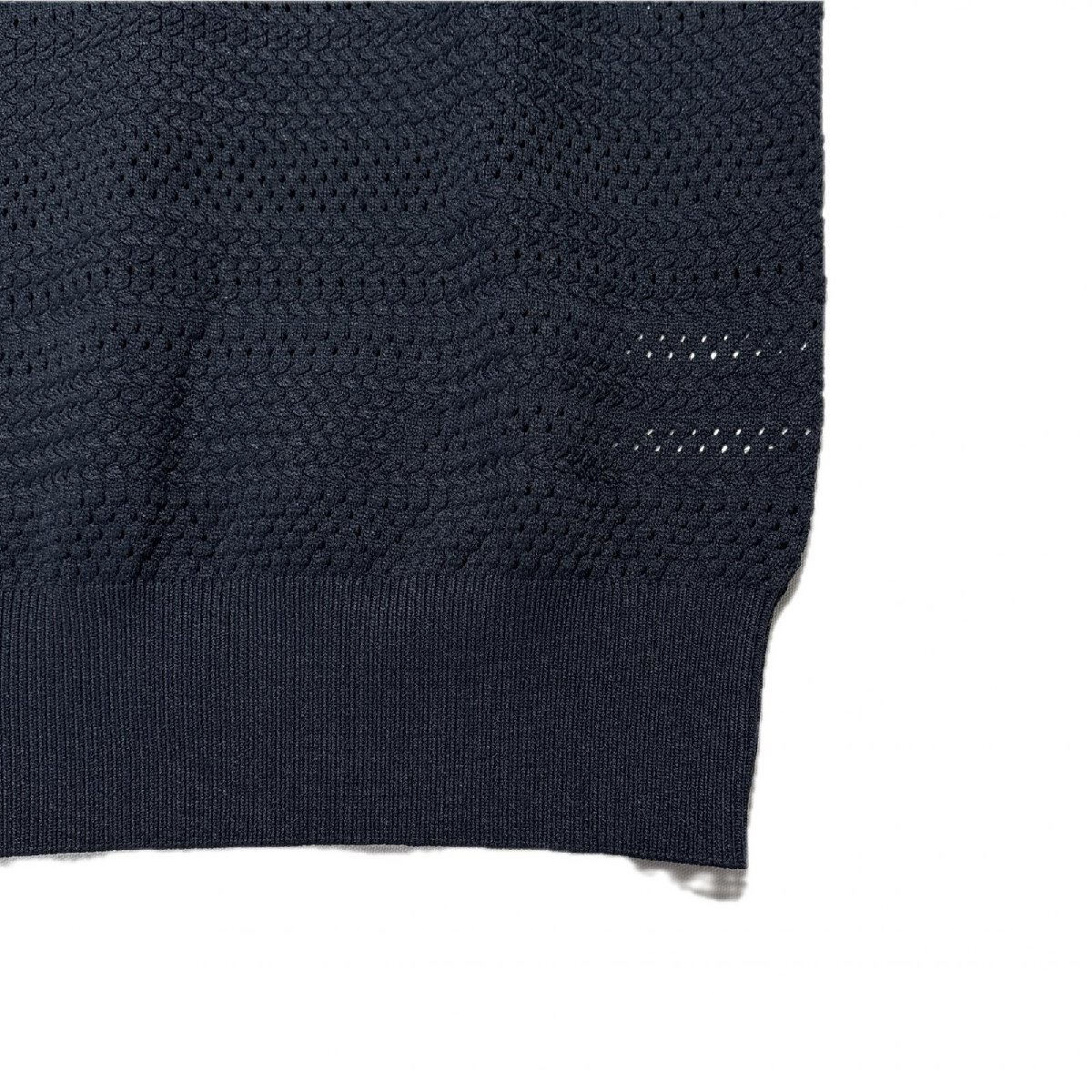 coco 中古 パーリーゲイツ PEARLY GATES レディース ベスト 0(S) 黒 ブラック Vネック ニット ネコパケ発送可 102788_画像5