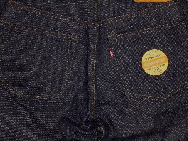 25 ウエアハウス ドゥニーム 220A W36 OR XXモデル オフセット 革パッチ ジーンズ DENIME ノンウォッシュ_画像5