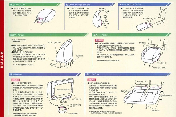 送料無料 トヨタ プリウスα 5人乗り 専用 H23.6-R3.3 型式 ZVW41W 合成皮革 レザー シートカバー 車1台分セット 黒レザー 黒 ステッチ_画像10