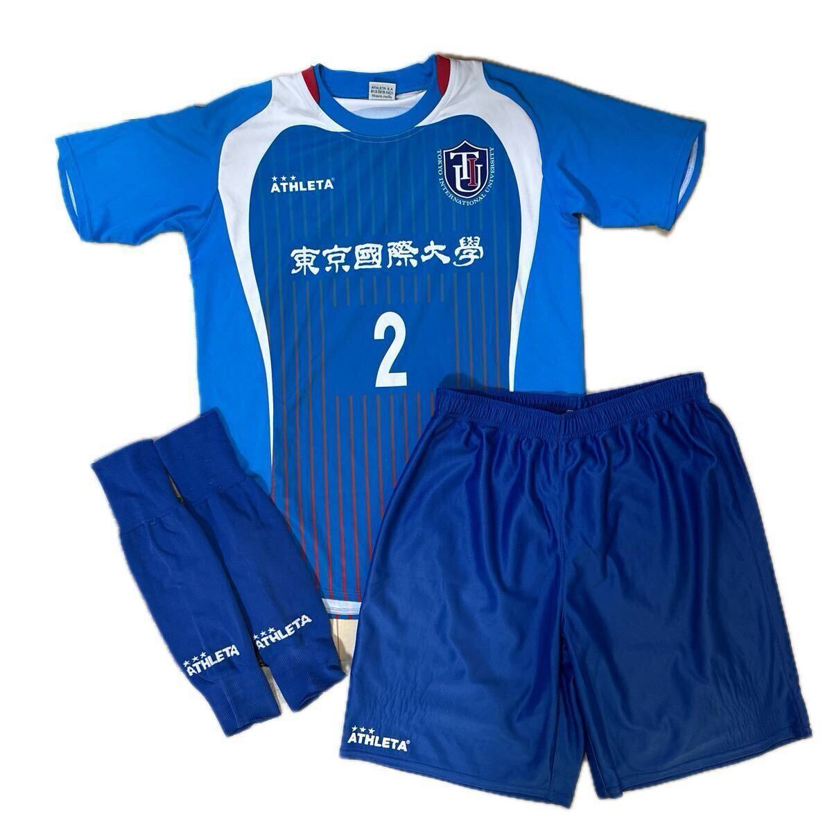 女子支給品 東京國(guó)際大學(xué) 3點(diǎn)セット ユニフォーム パンツ ソックス 非売品 実使用 Jリーグ 上下セット 関東大學(xué)女子サッカーリーグ1部 2
