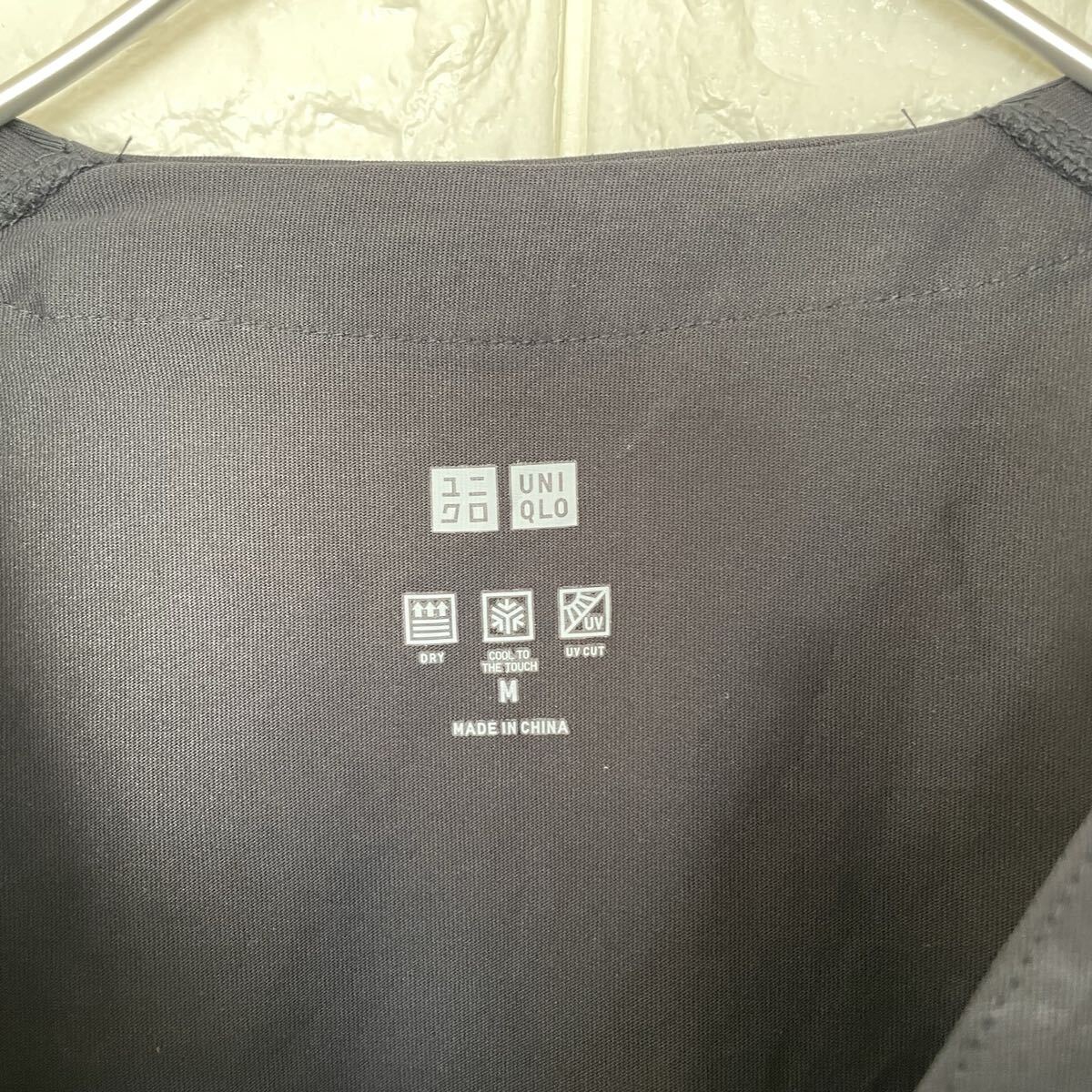 UNIQLO ユニクロ エアリズム ブラック カーディガン Mサイズ_画像3