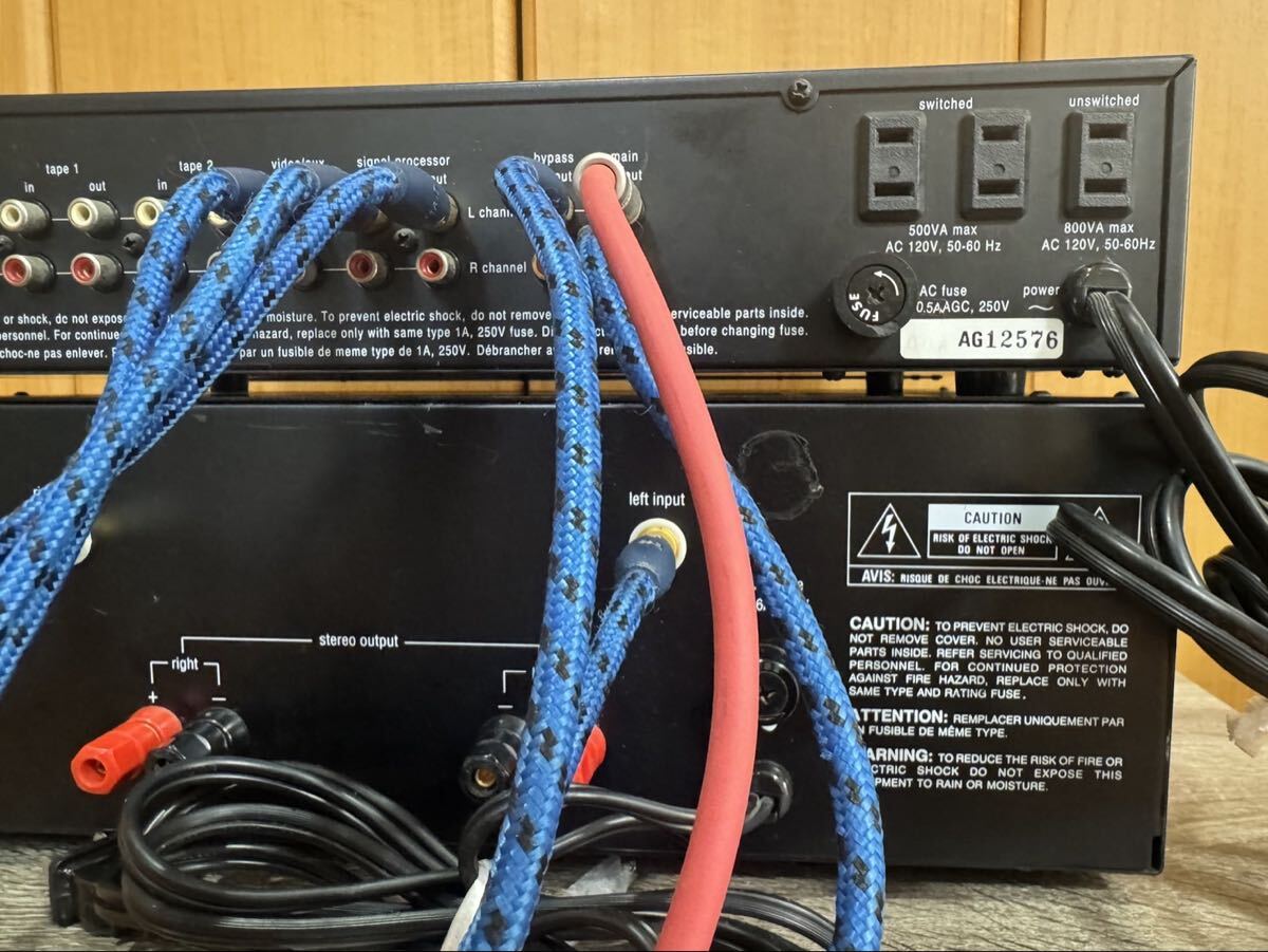ADCOM GFA-545Ⅱ stereo power amplifier GFP-555II preamplifier 動作確認(rèn)済み