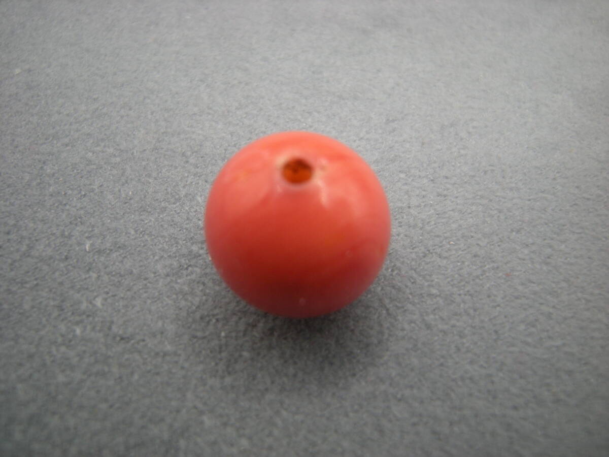  古い サンゴ 赤 珊瑚 作り物？ガラス玉？ ペンダントトップ 髪飾り... 5633_画像2
