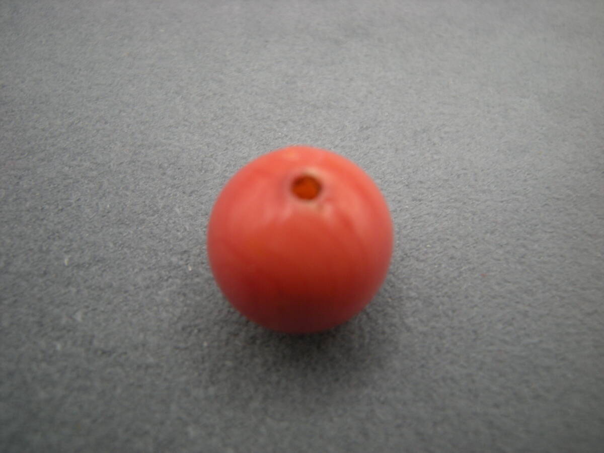  古い サンゴ 赤 珊瑚 作り物？ガラス玉？ ペンダントトップ 髪飾り... 5633_画像3