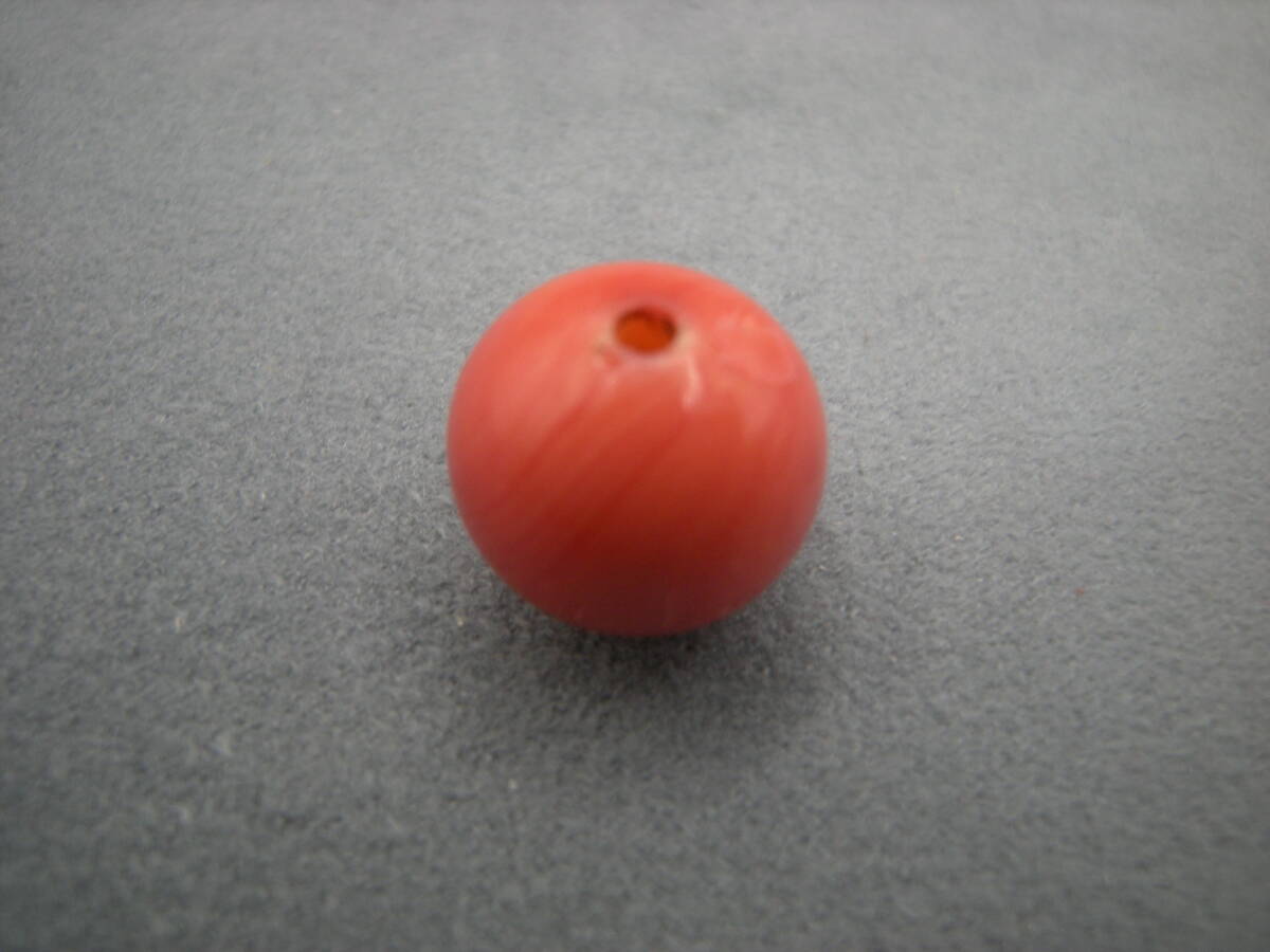  古い サンゴ 赤 珊瑚 作り物？ガラス玉？ ペンダントトップ 髪飾り... 5633_画像1