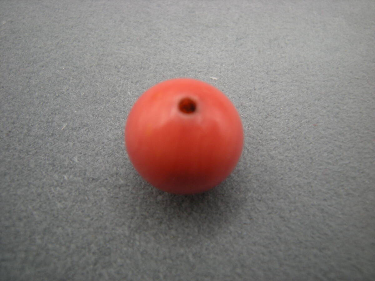  古い サンゴ 赤 珊瑚 作り物？ガラス玉？ ペンダントトップ 髪飾り... 5633_画像5