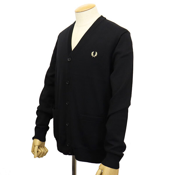 FRED PERRY ( Fred Perry ) K9551 Classic Cardigan Classic кардиган FP521 198BLACKM