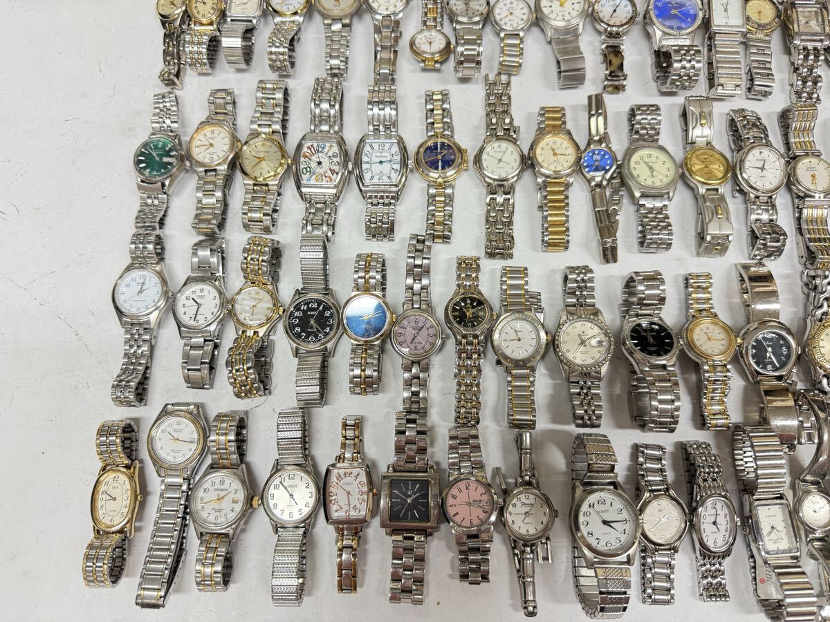 レディース 腕時計まとめて 大量 100本 セット CYMA セイコー AVENUE シチズン カシオ RICOH ORIENT 等 メタルバンド まとめ 個 點 kg H13