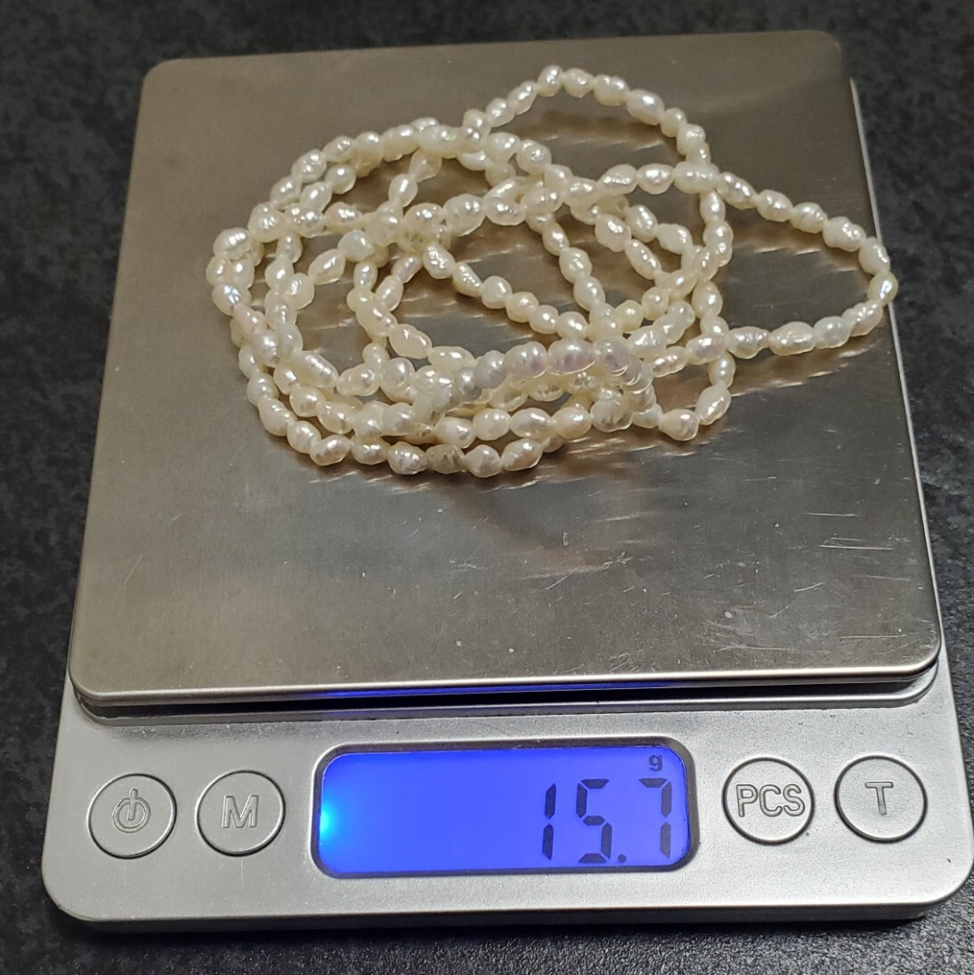 本真珠 ネックレス レディース アクセサリー 89㎝ 15,7g 美品_画像6