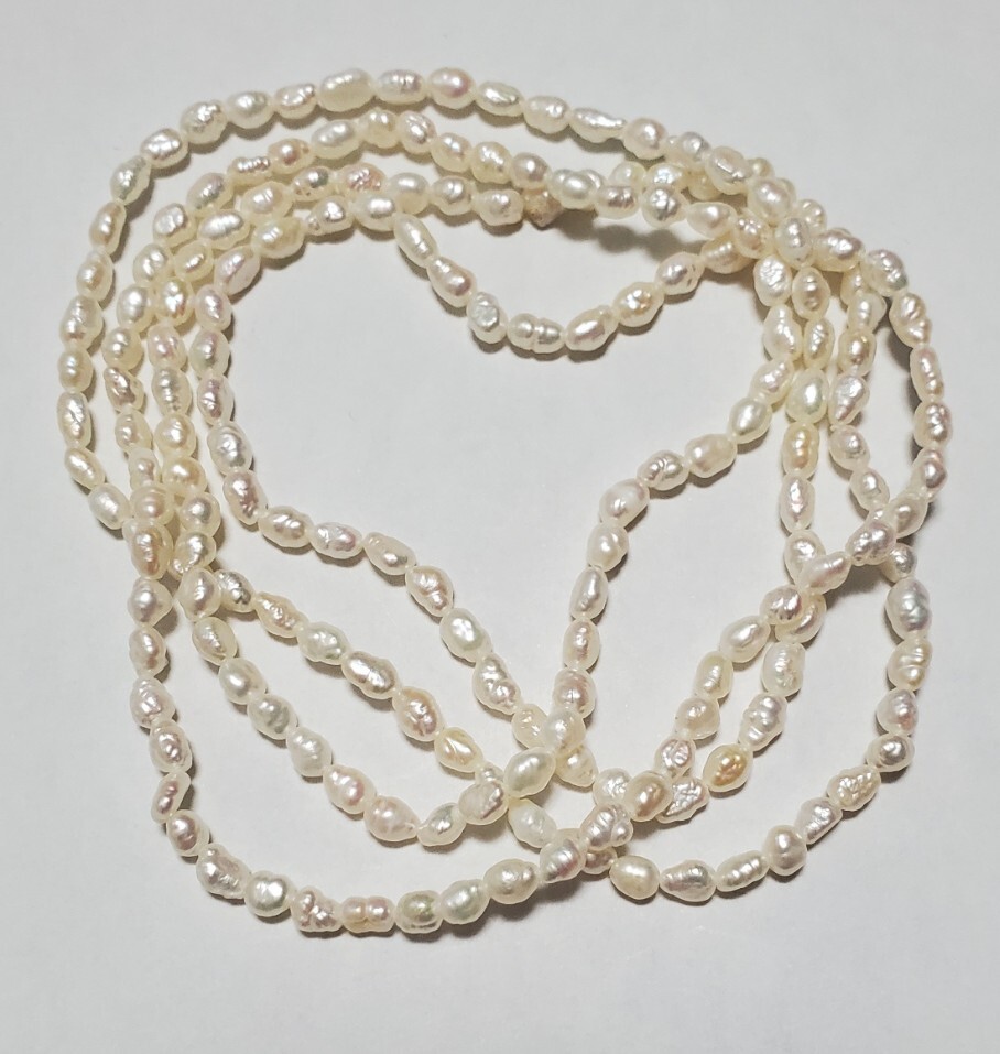 本真珠 ネックレス レディース アクセサリー 89㎝ 15,7g 美品_画像4