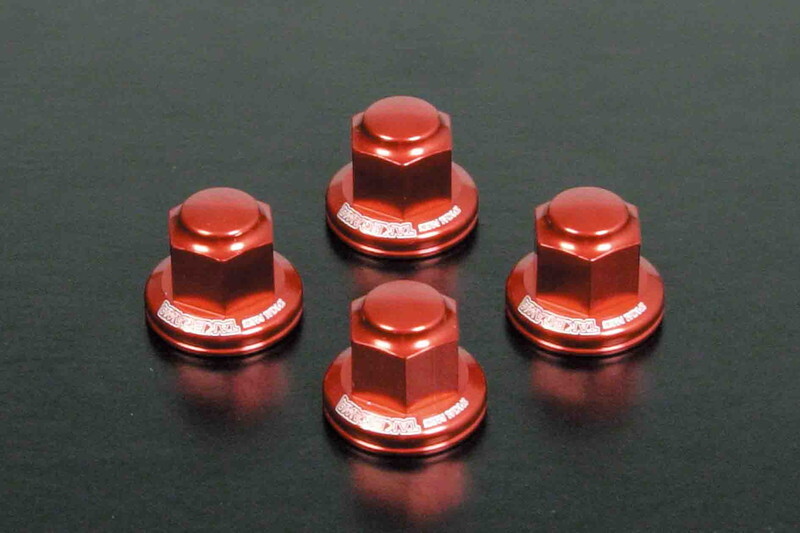 シャリー/CHALY50用 リアクッションマウントナット(プレーン/レッド)｜SP武川/タケガワ_画像1