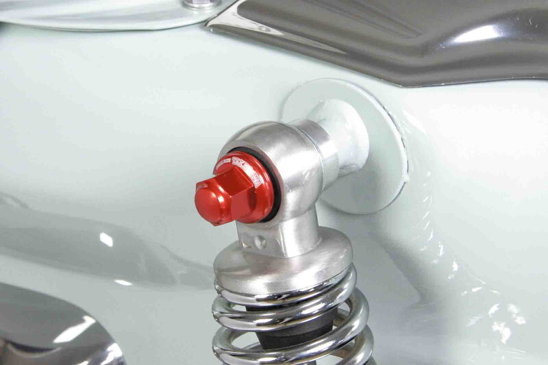 シャリー/CHALY50用 リアクッションマウントナット(プレーン/レッド)｜SP武川/タケガワ_画像2