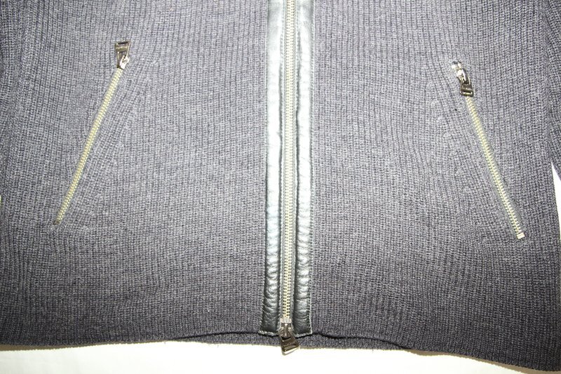 カルバンクライン メンズ ジップアップセーター 黒 サイズL Calvin Klein おしゃれニットトップス MM2126