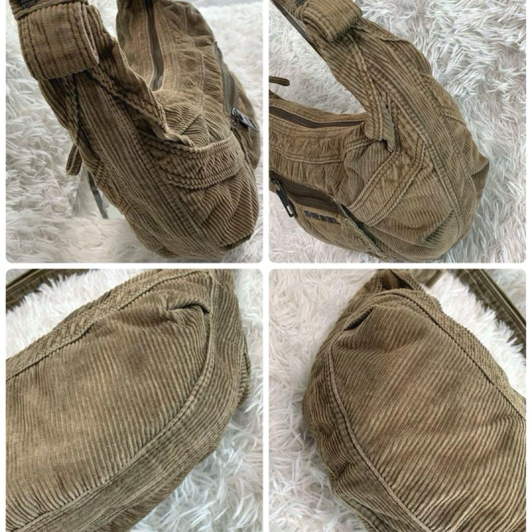 DIESEL【y2k◆Archive Shoulder Bag/ショルダーバッグ/トート】コーデュロイ ワンショルダー 三日月 90s メンズ レディース ディーゼル_画像5