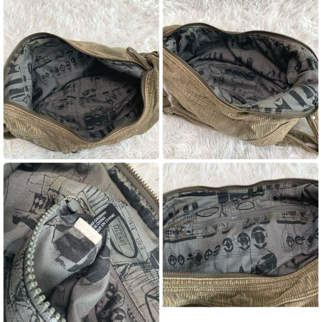 DIESEL【y2k◆Archive Shoulder Bag/ショルダーバッグ/トート】コーデュロイ ワンショルダー 三日月 90s メンズ レディース ディーゼル_画像7