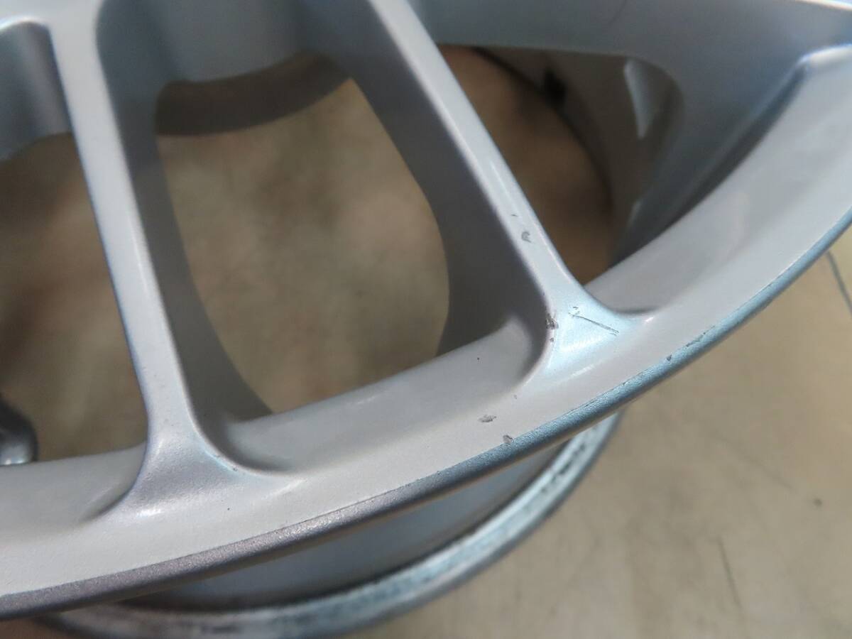 クリムソン レーシングスパルコ NS-Ⅱ パイソン 17インチ アルミホイール 8J +32 4/5穴 PCD114.3 シルバー 4本 中古 RACING SPARCO CRIMSON_画像6