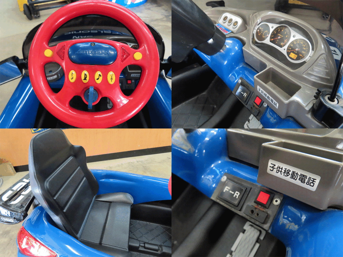 ★☆ミズタニ 電動自動車 カルソニックカラー フェアレディZ Z33 バッテリー 動作確認済 中古 子供用 おもちゃ☆★_画像9