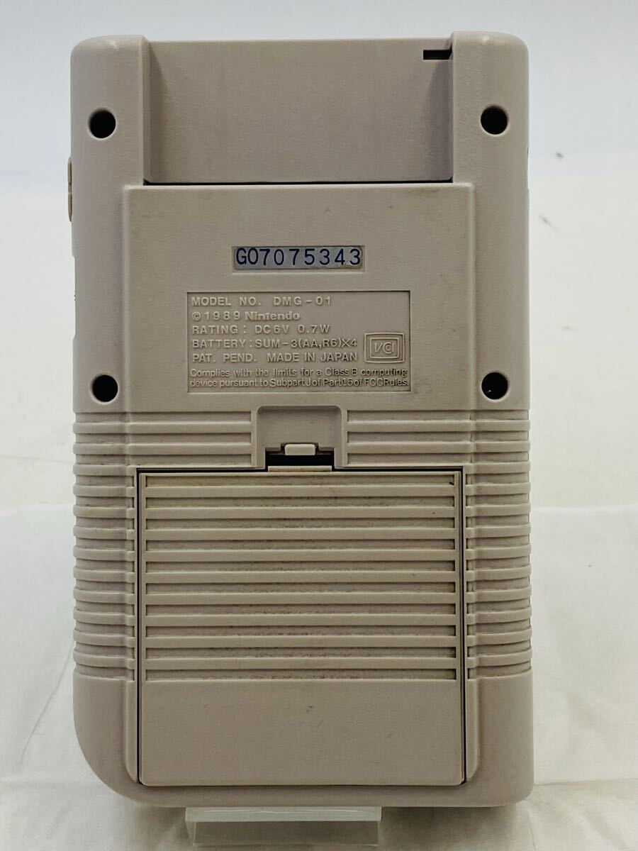 ▲ 任天堂 ニンテンドー ゲームボーイ Nintendo GAMEBOY DMG-01 レトロゲーム 色褪せ有り 箱説明書付き 通電確認(rèn)済み ジャンク品