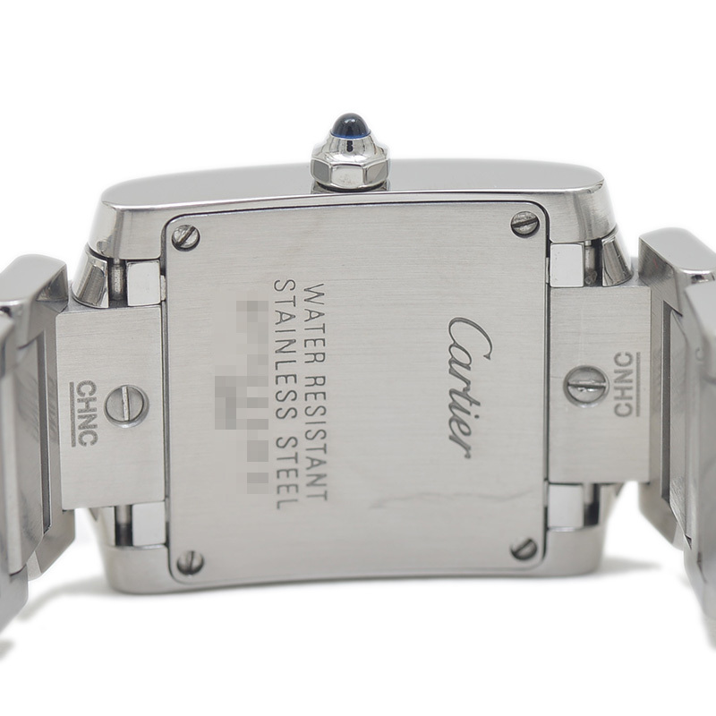 カルティエ タンクフランセーズSM レディース シルバー文字盤 W51008Q3