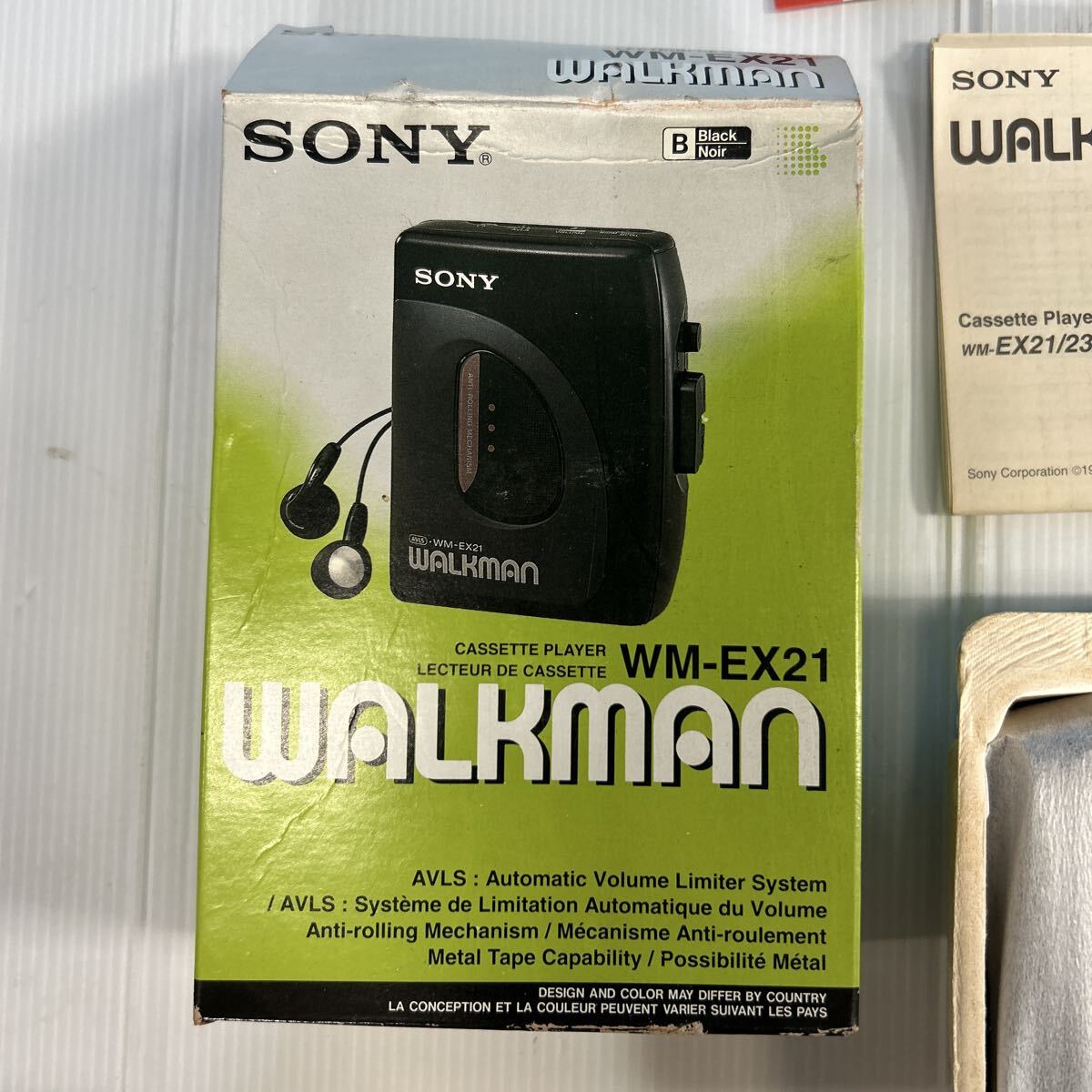 SONY WALKMAN ウォークマン ソニー カセットプレーヤー 當(dāng)時(shí)物 カセットウォークマン WM-EX21 元箱入り　未使用品　超希少　アンティーク