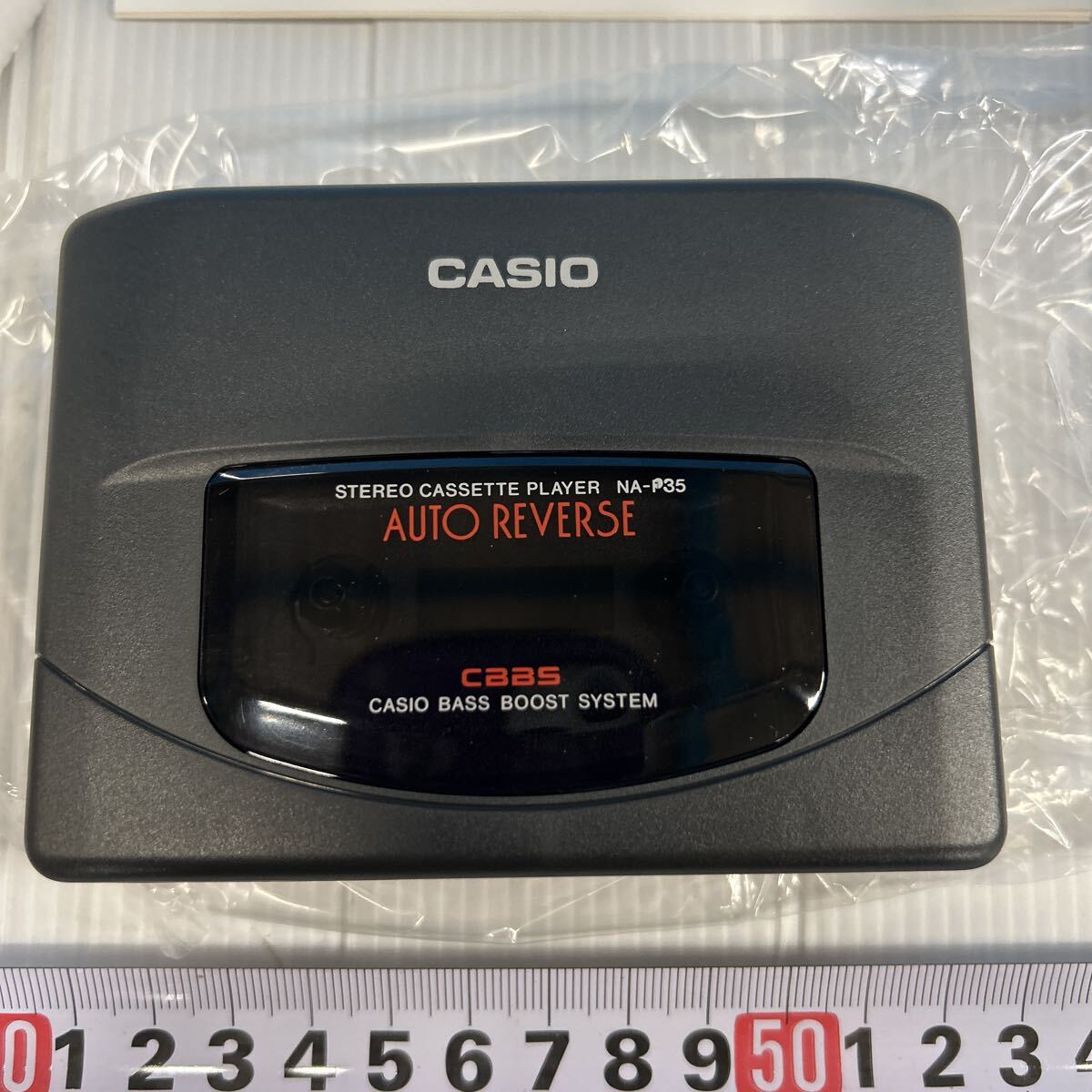 CASIO カシオ　NA-P35 カセットプレーヤー　カセットテーププレーヤー　元箱入り　未使用品　當(dāng)時(shí)物　アンティーク　超希少
