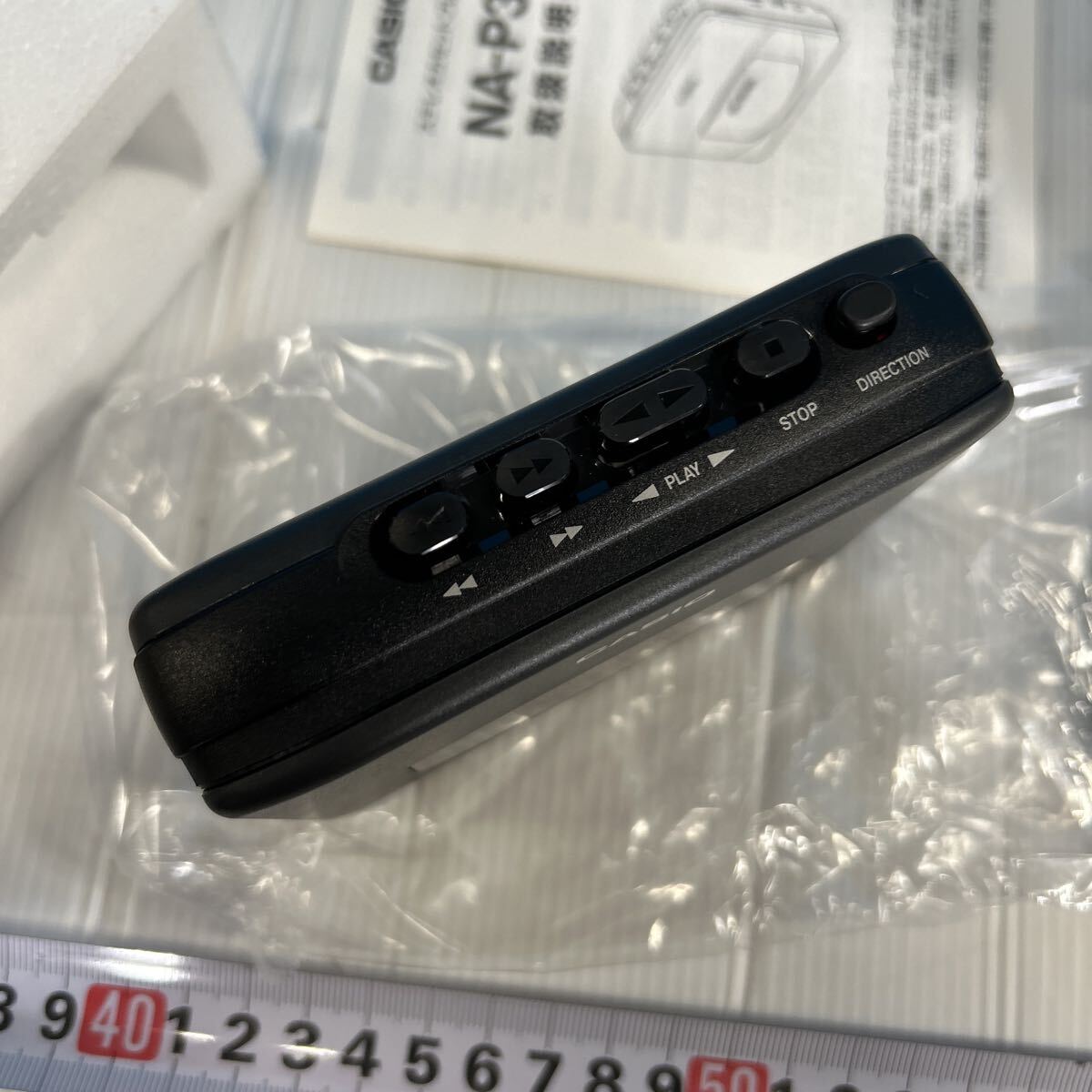 CASIO カシオ　NA-P35 カセットプレーヤー　カセットテーププレーヤー　元箱入り　未使用品　當(dāng)時(shí)物　アンティーク　超希少