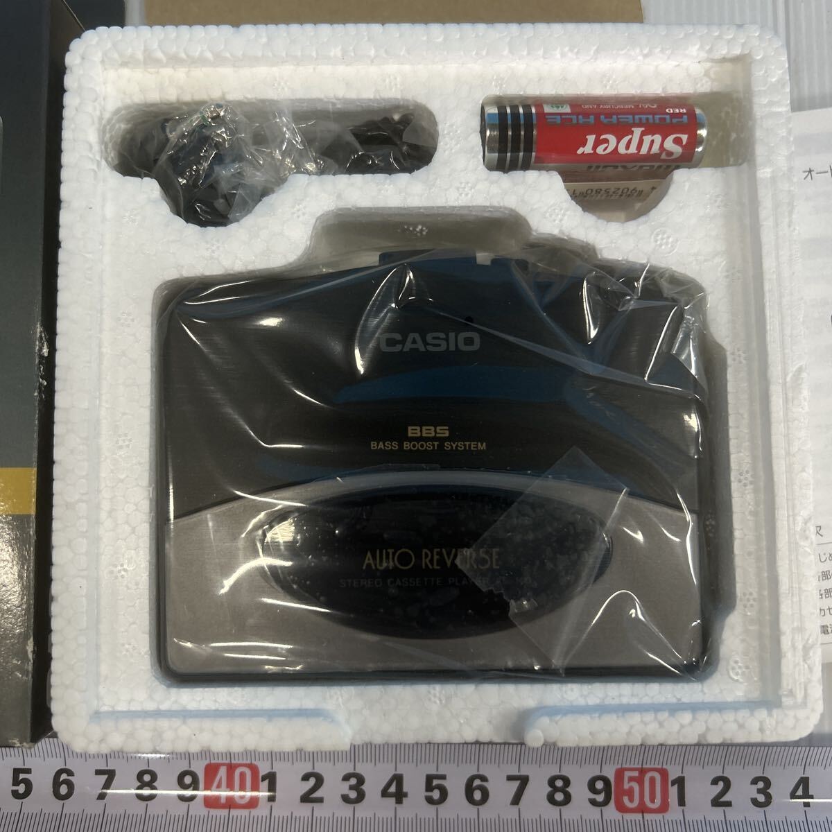 CASIO オートリバースヘッドホンステレオ　AS-140 BASS BOOST 未使用品　元箱入り　カセットプレーヤー　アンティーク　超希少　BBS