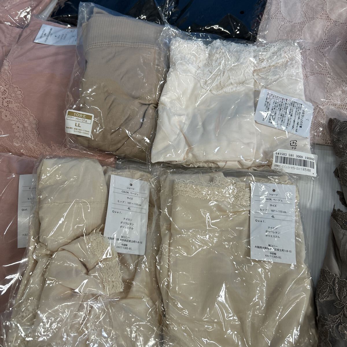 ショーツ インナー レース 下著　肌著　未使用品　大量まとサイズバラバラ　 保管品　骨盤スリムスパッツ　