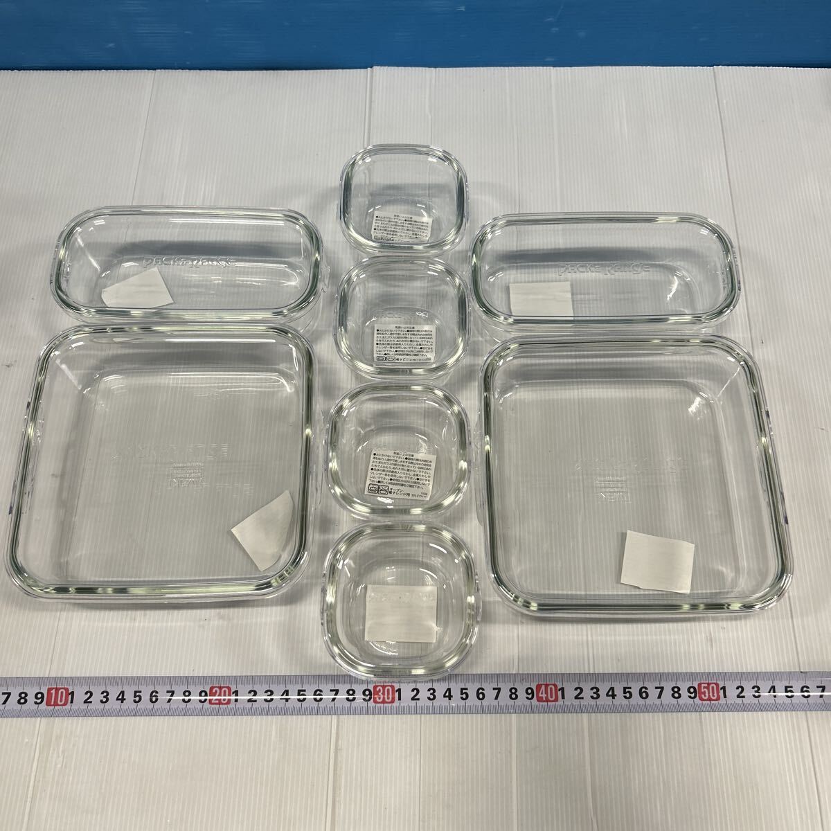 イワキ iwaki 耐熱ガラス 保存容器 レンジ パック　大量まとめ　セット　ガラス容器　未使用品　サイズ違い　3種類