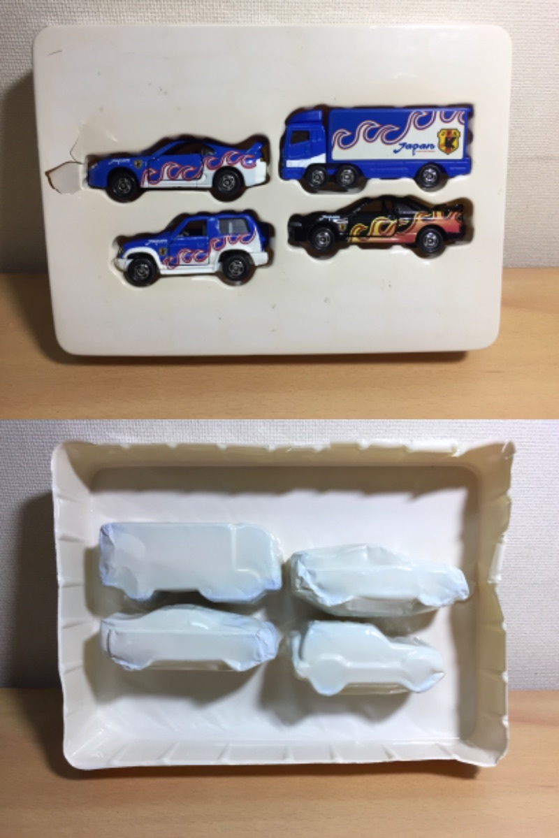 ○トミカ　日本代表チーム　オフィシャルグッズ　４台　ギフトセット ミニカー TOMICA JAPAN サッカー JFA_画像9