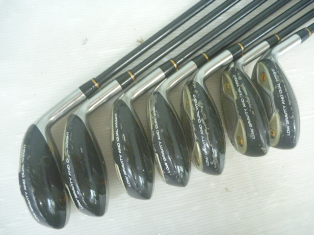 T442 スポルディング SPALDING HIGH BALL POWERIRON SE アイアン 7本セット (#5～9,P,A/C) カーボンシャフト APOLLO FLEX-R ゴルフ クラブ