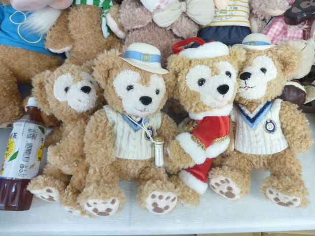 T465 未使用含む ディズニー ダッフィー/シェリーメイ 等 ぬいぐるみ マスコット コスチューム 他 グッズ まとめ 大量 Disney Bear 人形