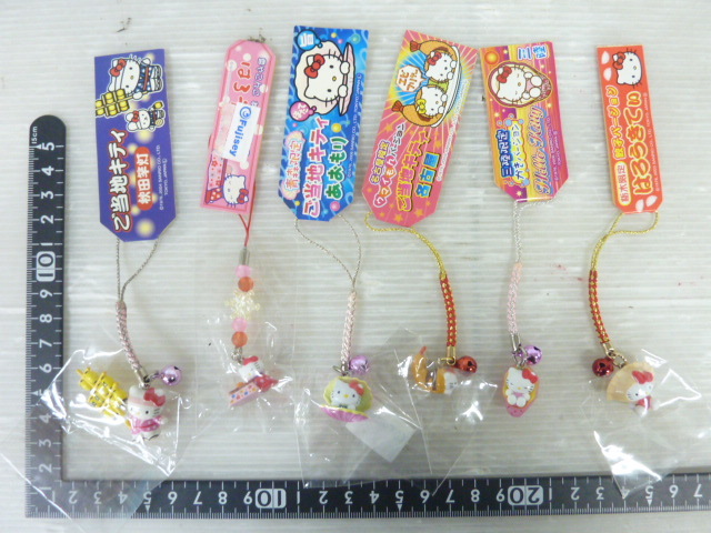 T496 未使用含む サンリオ Sanrio ハロー キティ グッズ まとめ ご當(dāng)?shù)?根付け ストラップ/ボールペン/トートバッグ/他 HELLO KITTY