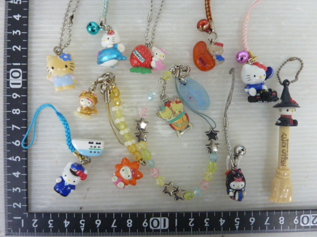 T496 未使用含む サンリオ Sanrio ハロー キティ グッズ まとめ ご當(dāng)?shù)?根付け ストラップ/ボールペン/トートバッグ/他 HELLO KITTY