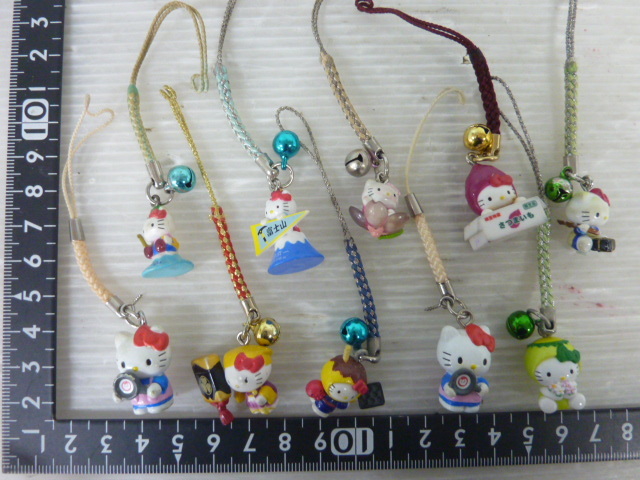 T496 未使用含む サンリオ Sanrio ハロー キティ グッズ まとめ ご當(dāng)?shù)?根付け ストラップ/ボールペン/トートバッグ/他 HELLO KITTY