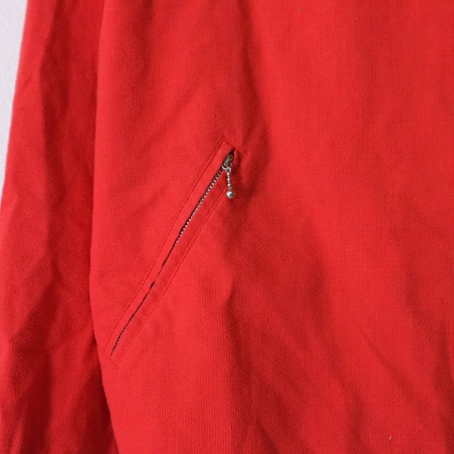 激レア！初期ハウスタグ Evis Evis エヴィス ハーフジップパーカー 赤 メンズ Mサイズほど ビンテージ★268h25