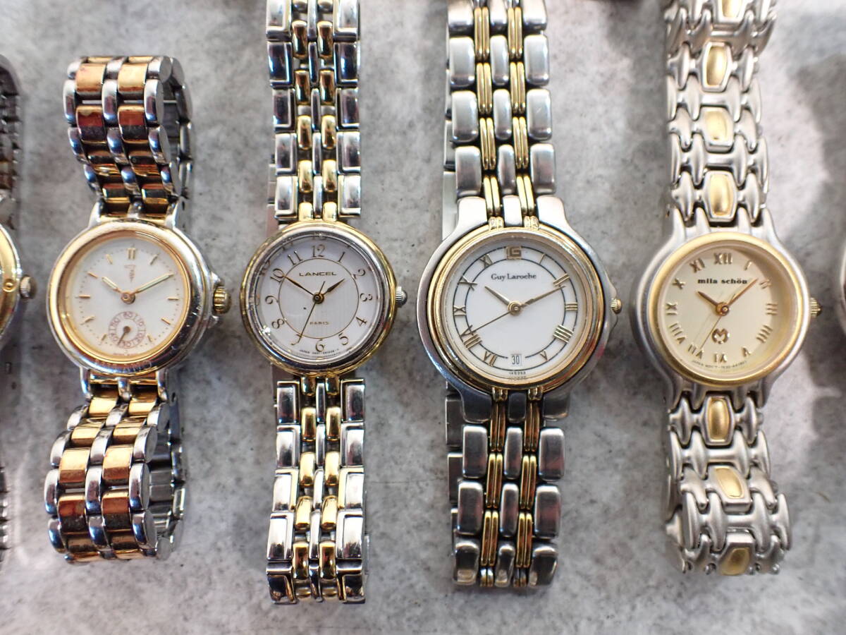 ゴールド＆コンビ系 レディース腕時計 大量 100點 セット まとめ SEIKO/CITIZEN/MARC JACOBS/Guy Laroche/TISSOT/LANCEL/mila schon他 0930