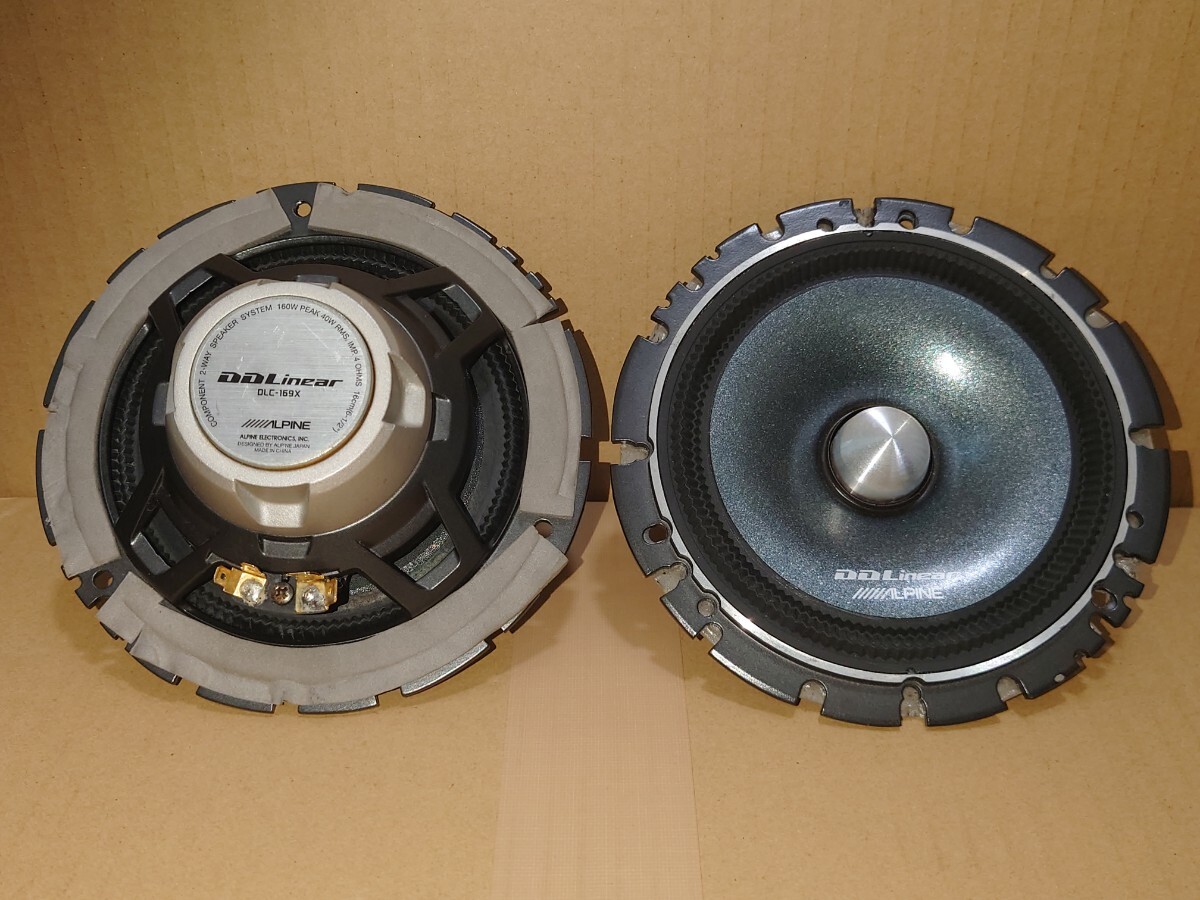 【音出し動作品】ALIPNE アルパイン DLC-169X 16cm スピーカー ミッドウーファーのみ 2個 DDLinear 中古品_画像1